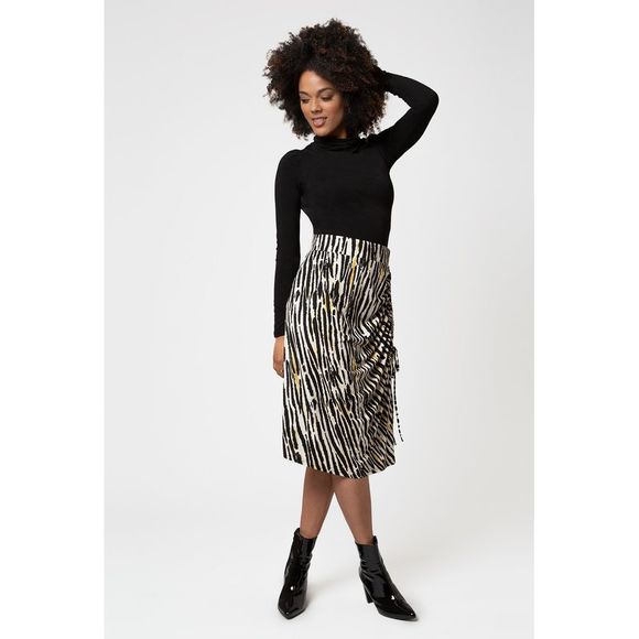 Kathy Skirt in Inky Zebra - Picture 2 of 3